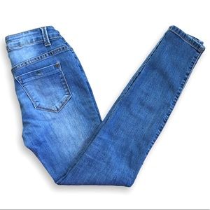 ENCORE Classic Mid-Rise Blue Skinny Jeans